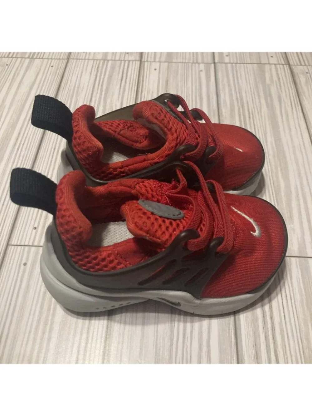Nike Little Presto (TD) Toddler's Shoes Size 4C University Red Black 844767-600